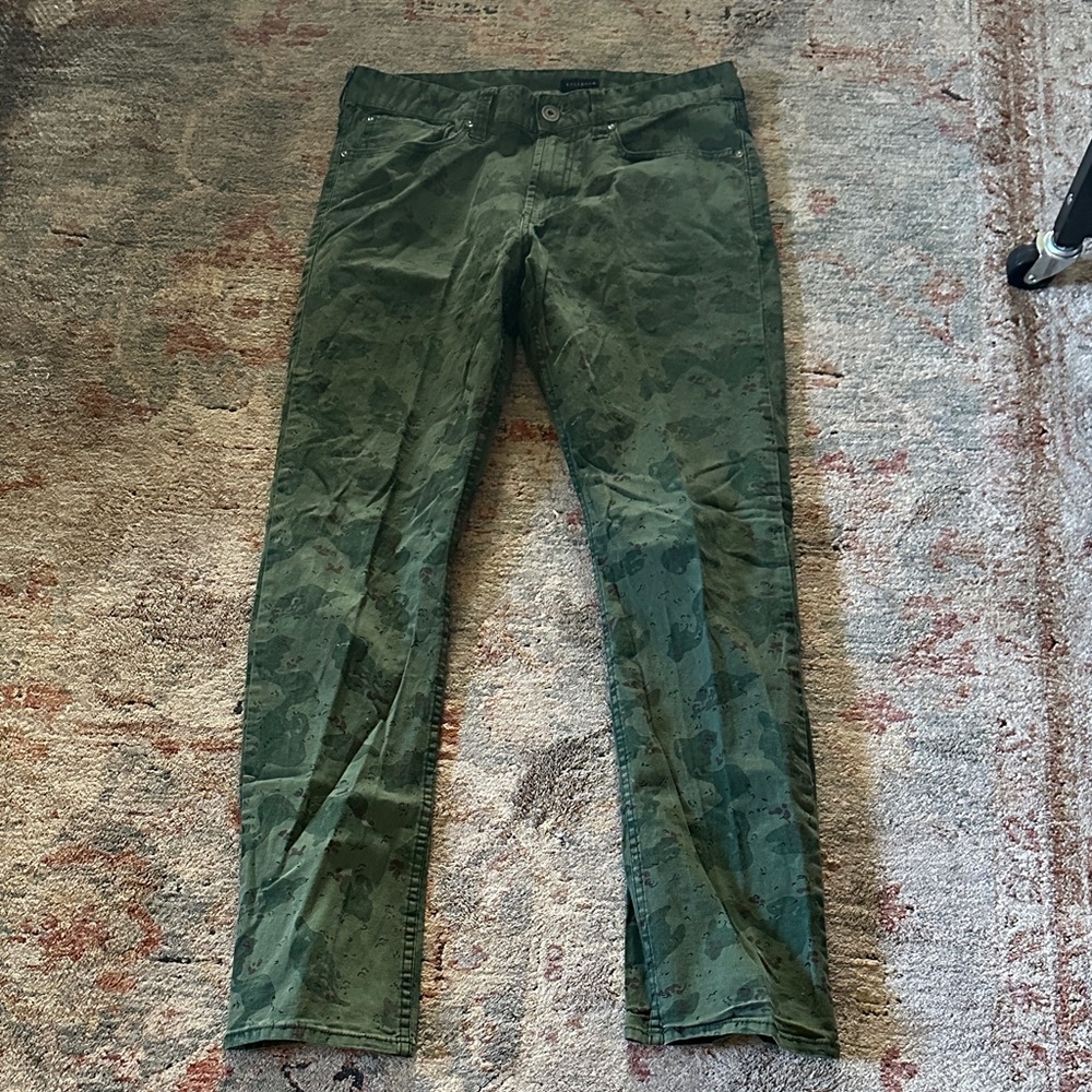 Men's Bullhead Green Camouflage Pants